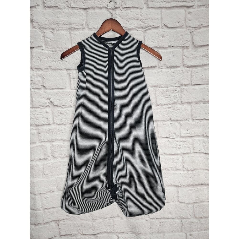 Burt's Bees Baby Navy and White Striped Sleeveless Sleep Sack